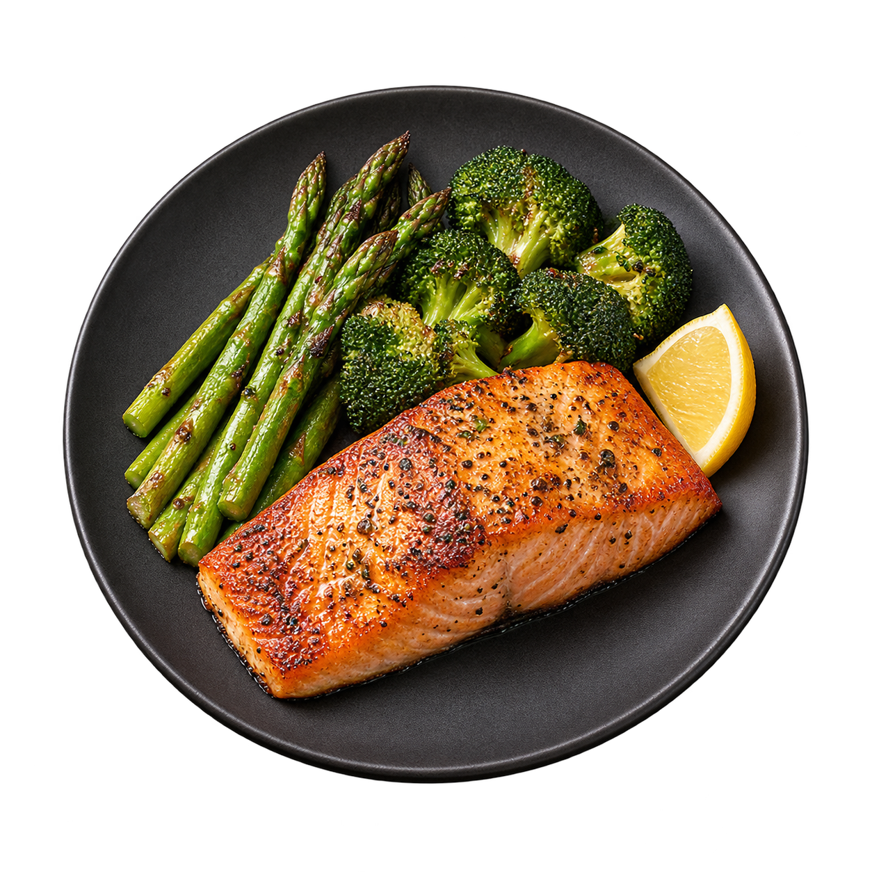 Salmon and vegetables dinner meal idea